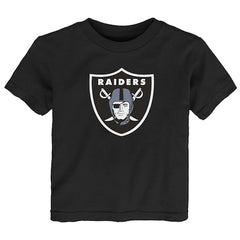 Toddler Las Vegas Raiders Black Primary Logo T-Shirt