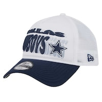 Toddler Dallas Cowboys New Era White Team Printed A Frame 9FORTY Adjustable Hat