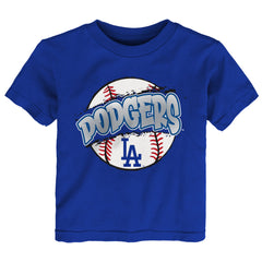 Toddler Los Angeles Dodgers  Outerstuff Royal Split Ball T-Shirt