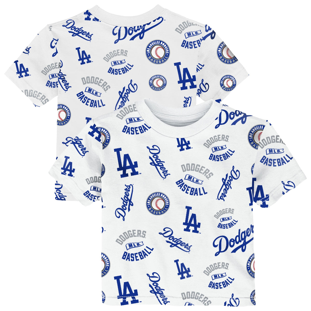 Toddler Los Angeles Dodgers  Outerstuff White Run Down T-Shirt