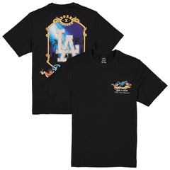 Unisex Los Angeles Dodgers  New Era x Born x Raised Black Back-to-Back World Series Champions Cherub T-Shirt
