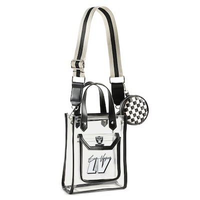 Las Vegas Raiders WEAR by Erin Andrews Clear Stadium Crossbody Purse with Coin Pouch