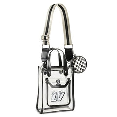 Las Vegas Raiders WEAR by Erin Andrews Clear Stadium Crossbody Purse with Coin Pouch