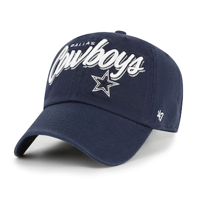 Women's Dallas Cowboys  '47 Navy Ariana Clean Up Adjustable Hat