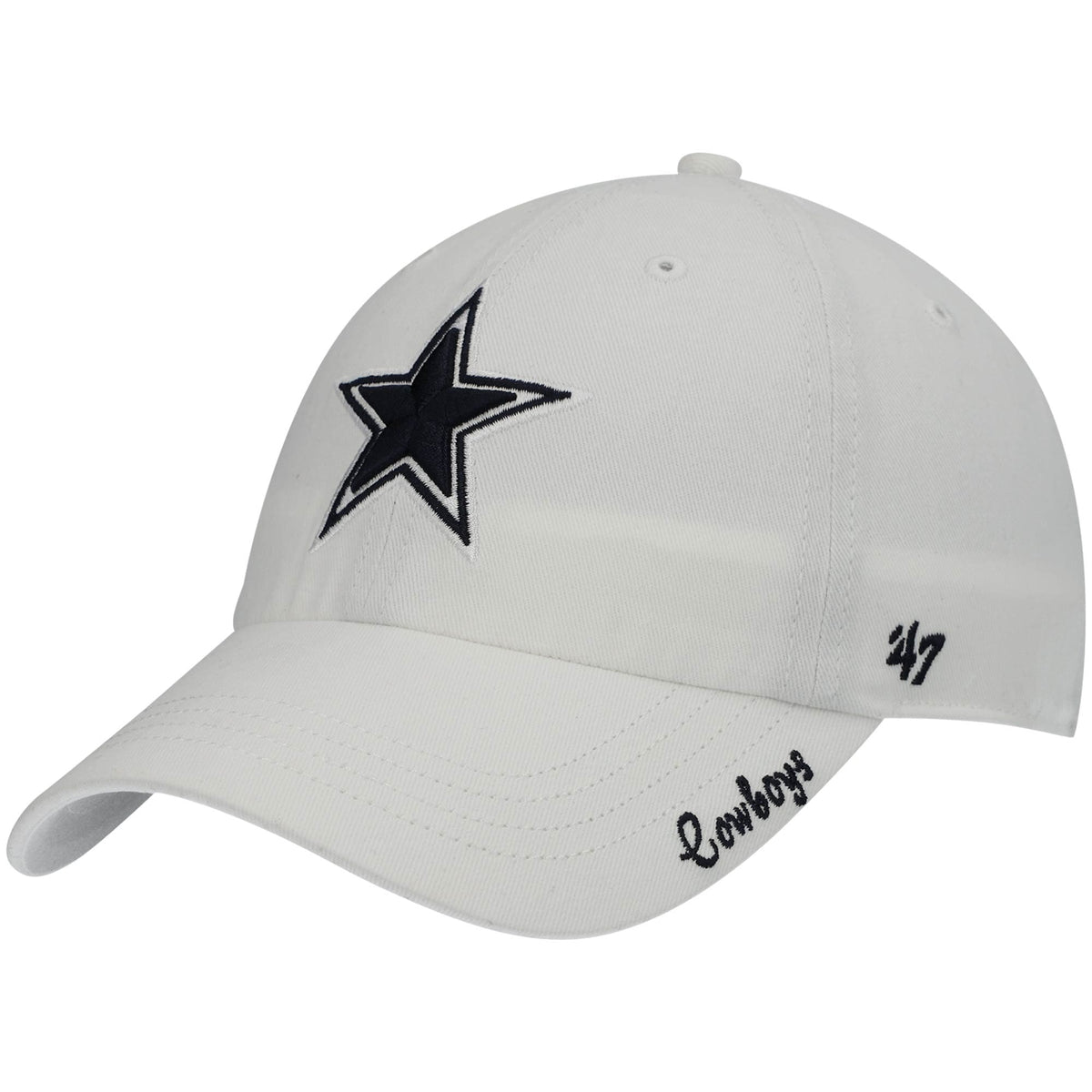 Women's Dallas Cowboys '47 White Miata Clean Up Adjustable Hat