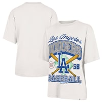 Women's Los Angeles Dodgers '47 x Stoney Clover Lane Sand Crossover Base Foundation T-Shirt