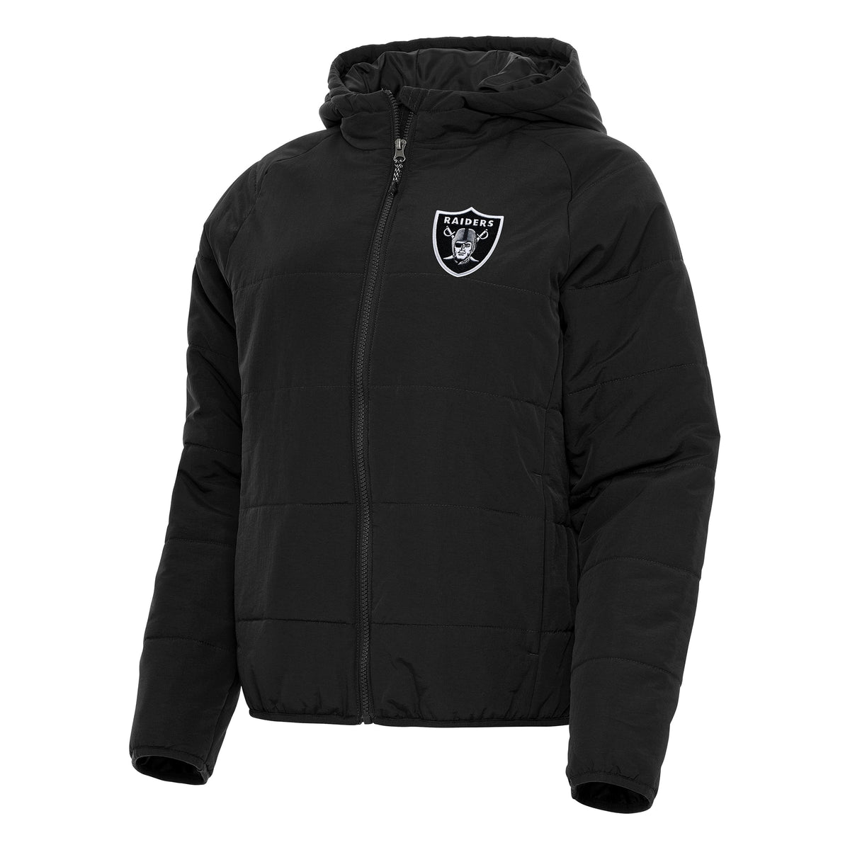 Women's Las Vegas Raiders  Antigua Black  Universe Full-Zip Hoodie Jacket