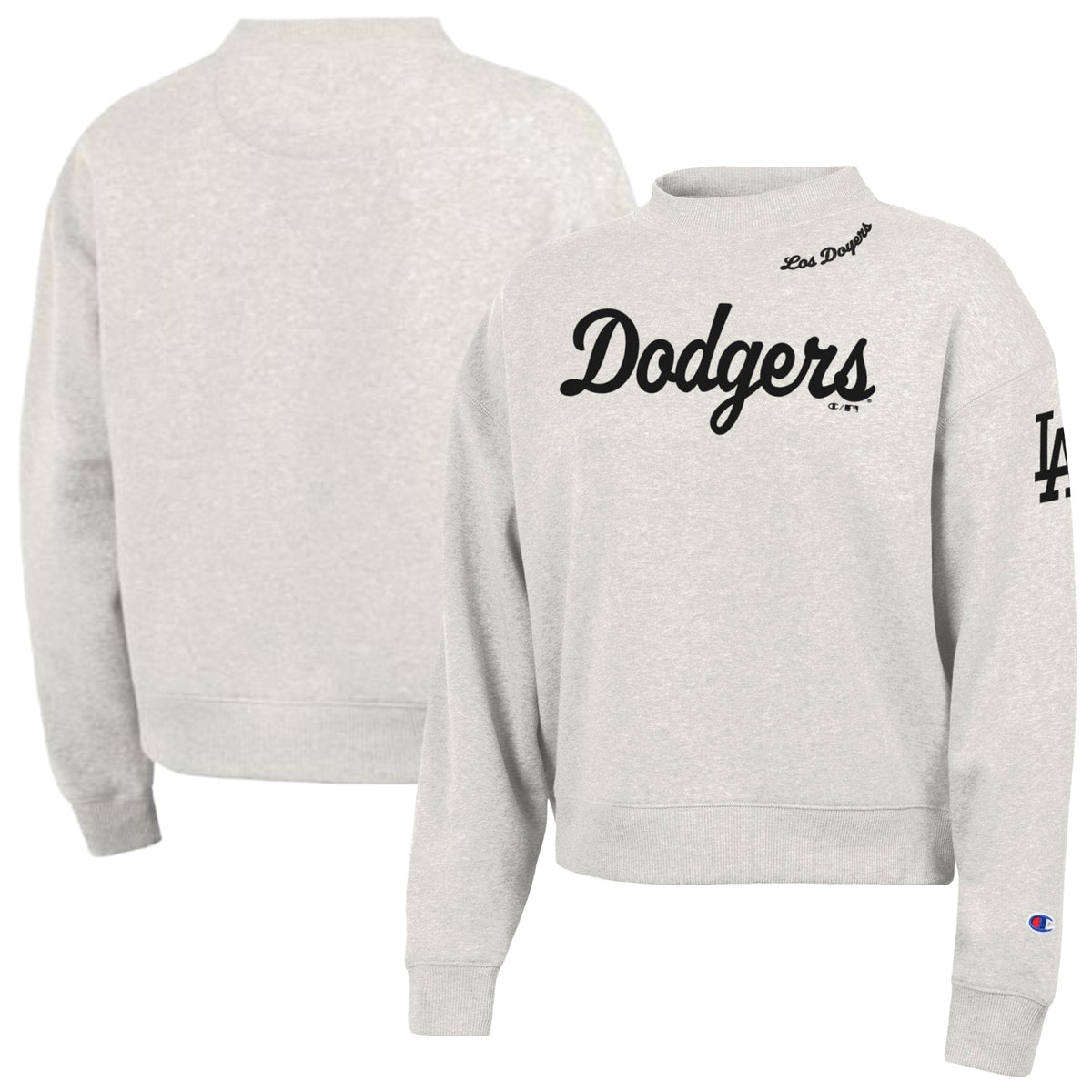 Women's Los Angeles Dodgers Champion Stone Triumph Tri-Blend Sweatshirt