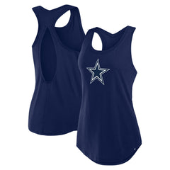 Women's Dallas Cowboys Fanatics Navy Iron Fan Tank Top