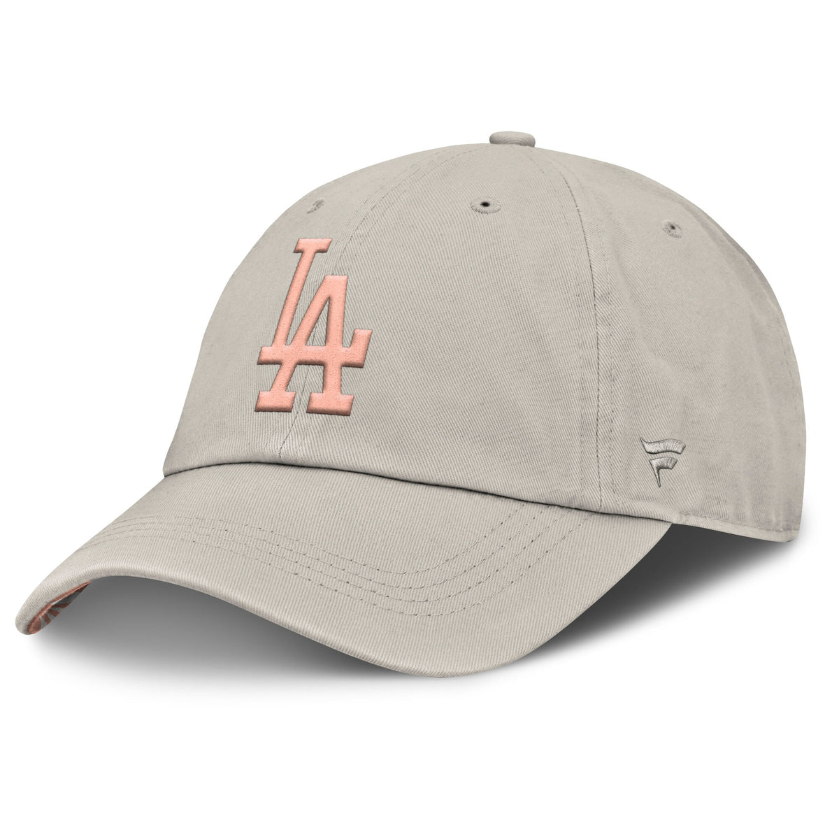 Women's Los Angeles Dodgers Fanatics Oatmeal Striker Adjustable Hat
