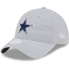 Women's Dallas Cowboys  New Era Gray  Main Core Classic 2.0 9TWENTY Adjustable Hat