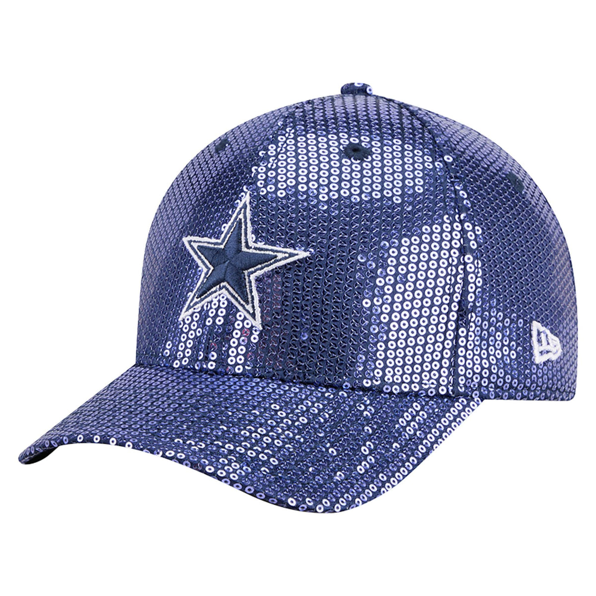 Women's Dallas Cowboys  New Era Navy Sequin 9FORTY Adjustable Hat