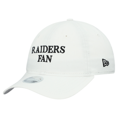 Women's Las Vegas Raiders New Era White Team Fan 9TWENTY Adjustable Hat