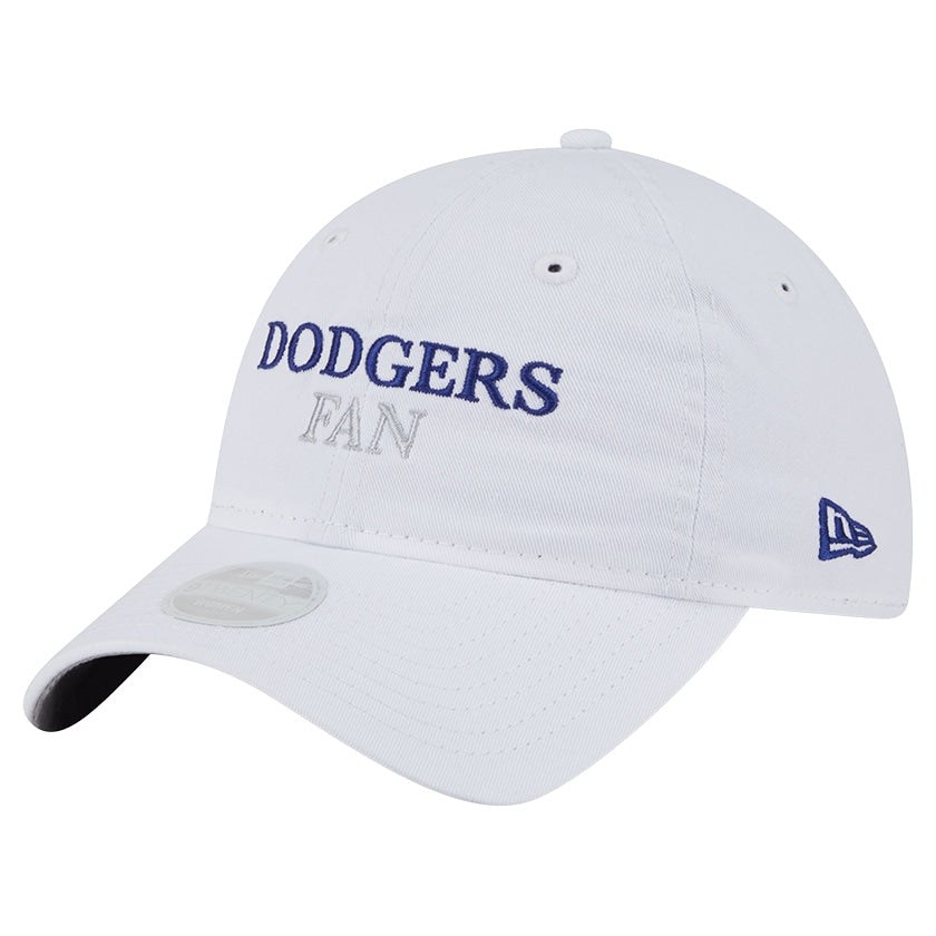 Women's Los Angeles Dodgers New Era White Team Fan 9TWENTY Adjustable Hat