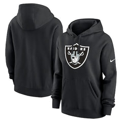Women's Las Vegas Raiders Nike Black Club Fleece Hoodie