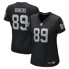 Women's Las Vegas Raiders Brock Bowers Nike  Black Team Game Jersey