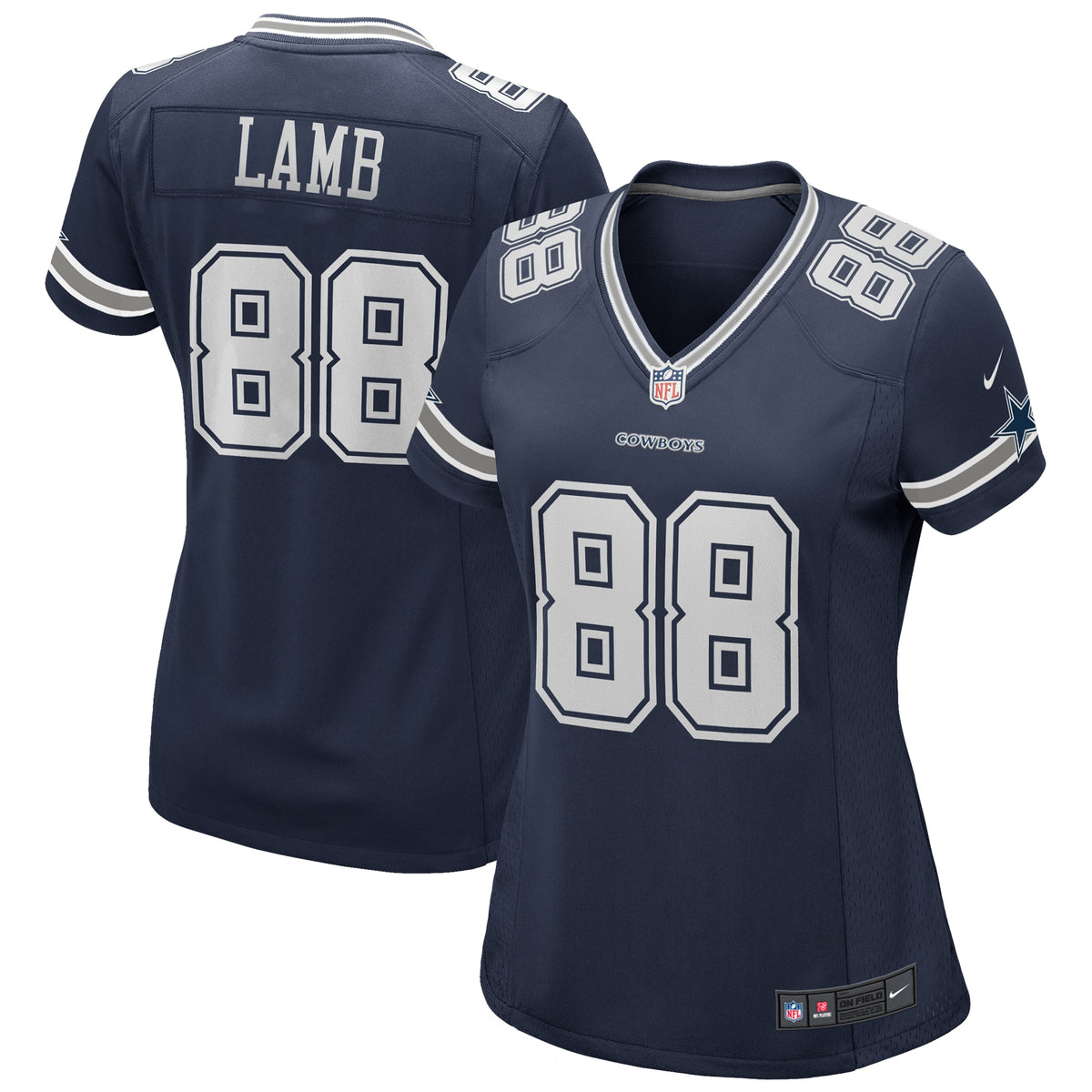 Women's Dallas Cowboys CeeDee Lamb Nike Navy Game Jersey