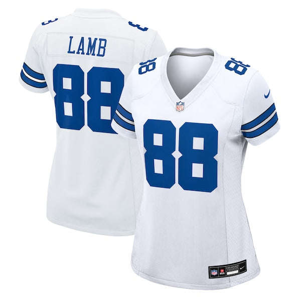 Women's Dallas Cowboys CeeDee Lamb Nike White Game Jersey