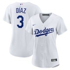 Women's Los Angeles Dodgers Edwin Díaz Nike White Home Replica Jersey