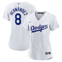 Women's Los Angeles Dodgers Enrique Hernández Nike White Home Replica Jersey