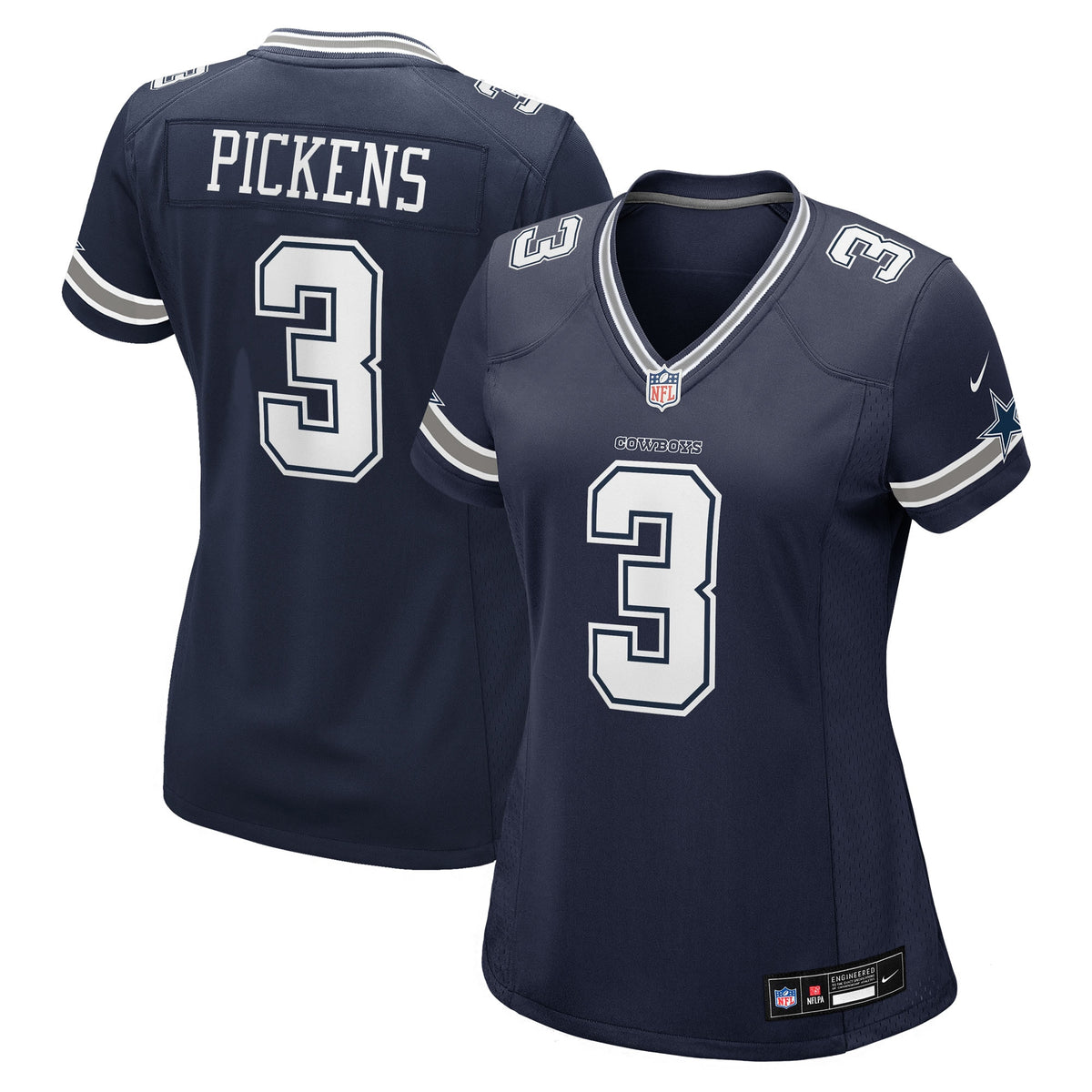 Women's Dallas Cowboys George Pickens Nike Navy Game Jersey