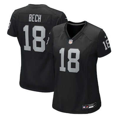 Women's Las Vegas Raiders Jack Bech Nike  Black Team Game Jersey
