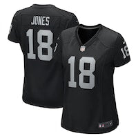 Women's Las Vegas Raiders Jack Jones Nike  Black  Game Jersey