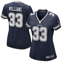 Women's Dallas Cowboys Javonte Williams Nike Navy Team Game Jersey