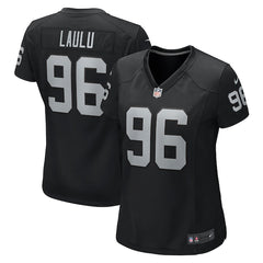 Women's Las Vegas Raiders Jonah Laulu Nike  Black  Game Jersey