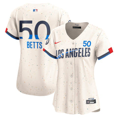Women's Los Angeles Dodgers Mookie Betts Nike Cream City Connect Limited Jersey