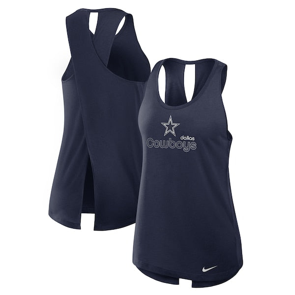 Women's Dallas Cowboys Nike Navy Plus Size Performance Tank Top