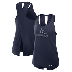 Women's Dallas Cowboys Nike Navy Plus Size Performance Tank Top