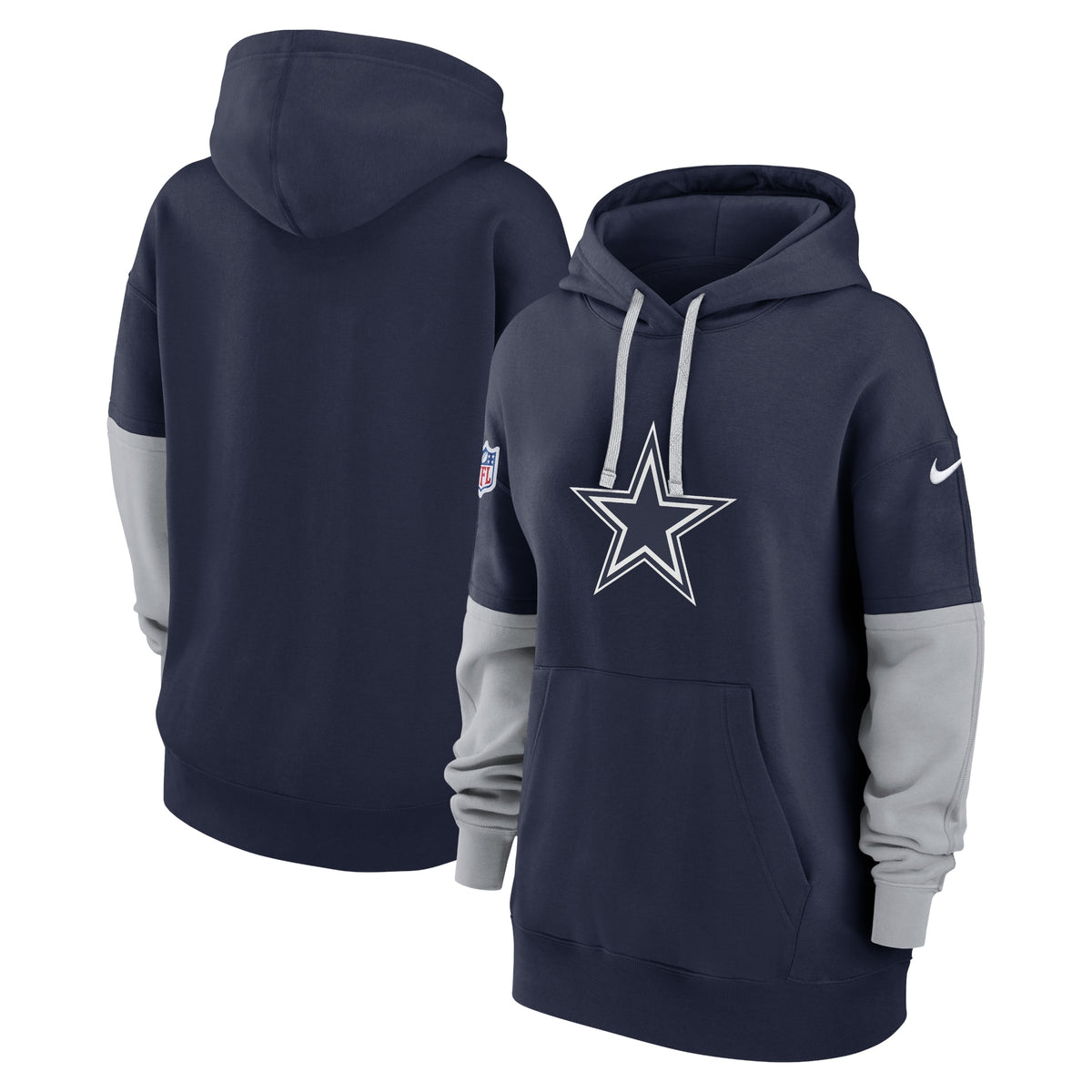 Women's Dallas Cowboys Nike Navy Sideline Essential Hoodie