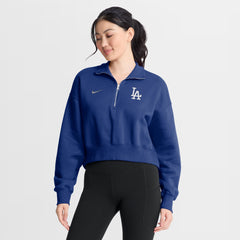 Women's Los Angeles Dodgers Nike Royal Primetime Phoenix Fleece Half-Zip Sweatshirt
