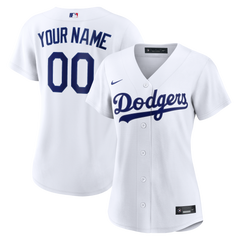 Women's Los Angeles Dodgers Nike White Home Replica Custom Jersey