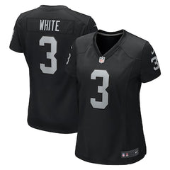 Women's Las Vegas Raiders Zamir White Nike  Black  Game Jersey