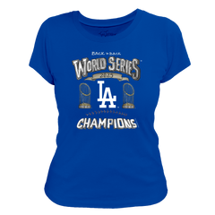 Women's Los Angeles Dodgers Tiny Turnip Royal 2025 World Series Champions T-Shirt
