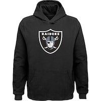 Youth Las Vegas Raiders Black Team Logo Pullover Hoodie