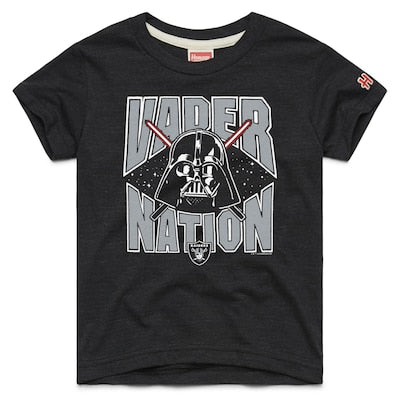 Youth Las Vegas Raiders Homage Black Star Wars x NFL Tri-Blend T-Shirt