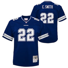 Youth Dallas Cowboys Emmitt Smith Mitchell & Ness Navy 1996 Legacy Jersey