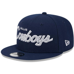 Youth Dallas Cowboys New Era Navy Main Script 9FIFTY Snapback Hat