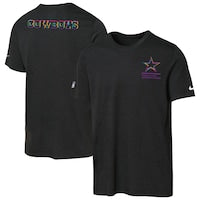 Youth Dallas Cowboys Nike Black 2025 NFL Crucial Catch Tri-Blend Dri-FIT T-Shirt