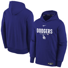 Youth Los Angeles Dodgers Nike Royal Authentic Collection Therma-FIT Hoodie