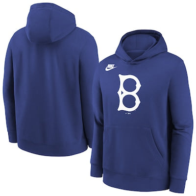 Youth Brooklyn Dodgers  Nike Rush Blue Club Fleece Hoodie
