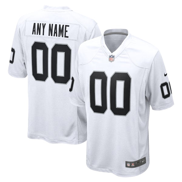 Youth Las Vegas Raiders Nike White Team Custom Game Jersey