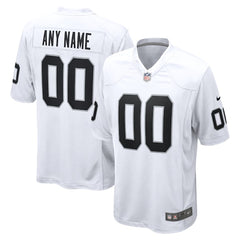 Youth Las Vegas Raiders Nike White Team Custom Game Jersey