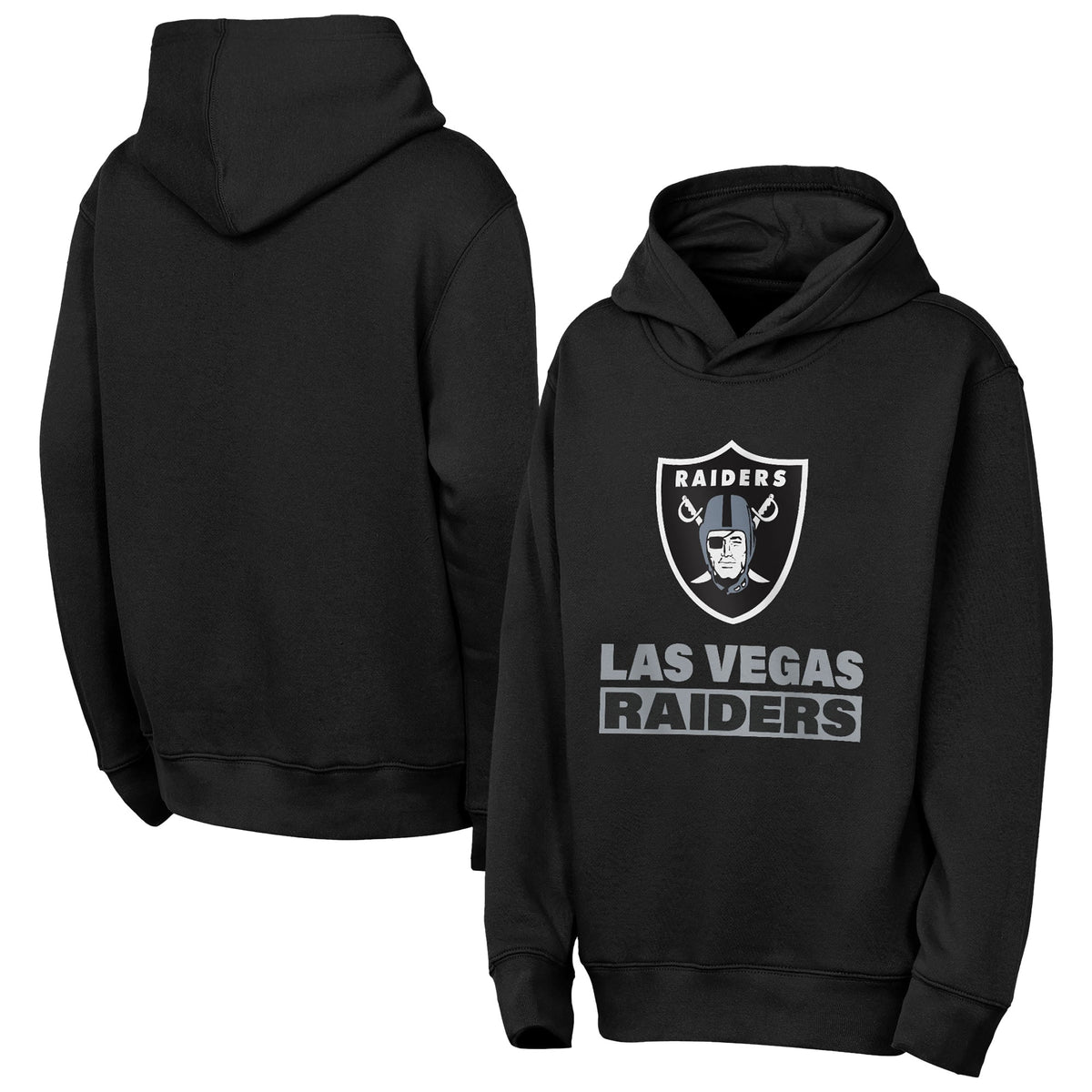 Youth Las Vegas Raiders  Outerstuff Black Back to Basics Hoodie