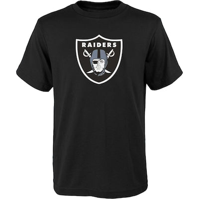 Youth Las Vegas Raiders Outerstuff Black Primary Logo T-Shirt