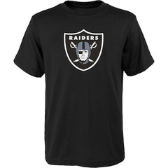 Youth Las Vegas Raiders Outerstuff Black Primary Logo T-Shirt