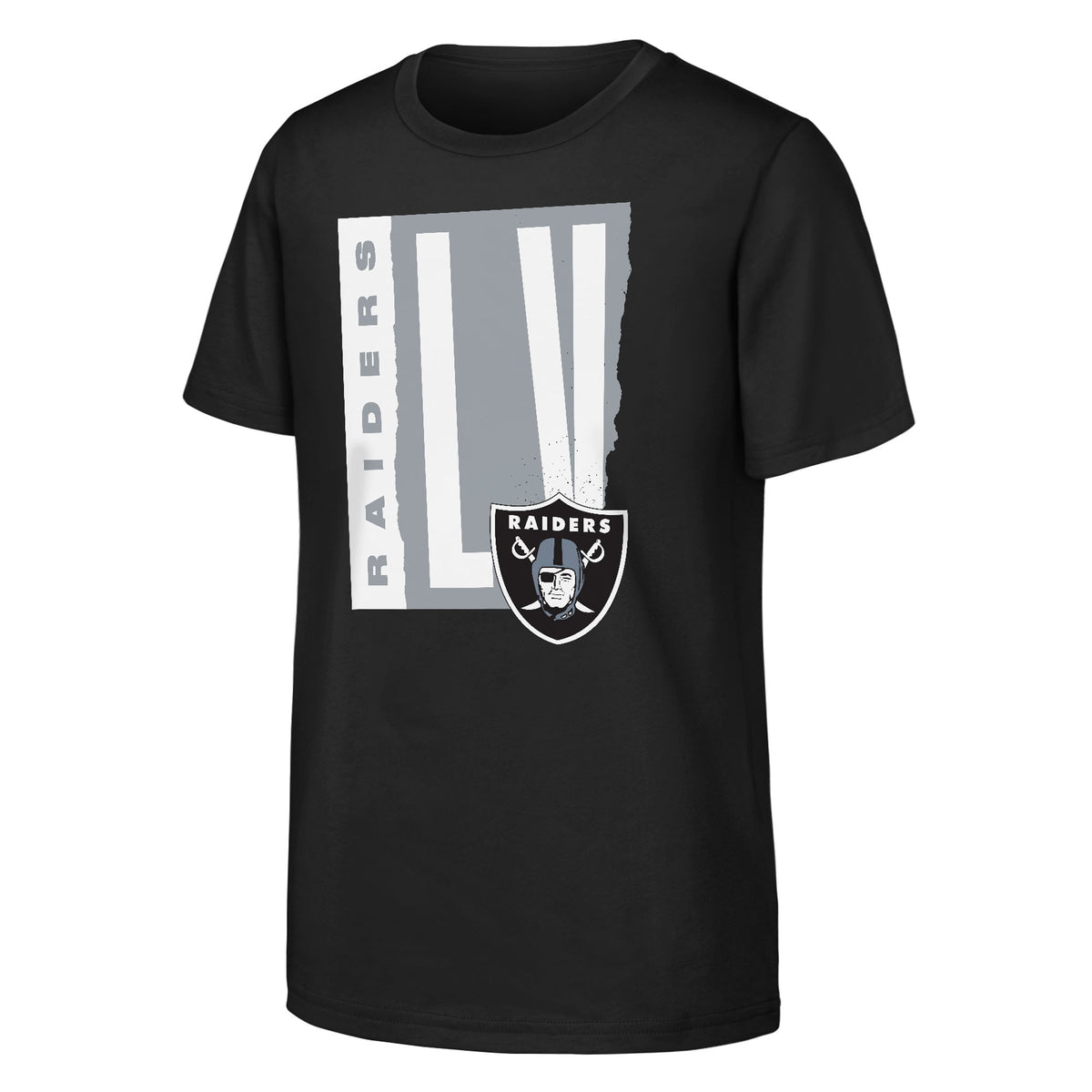 Youth Las Vegas Raiders Outerstuff Black Tear It Up T-Shirt